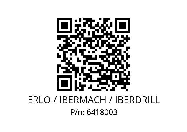   ERLO / IBERMACH / IBERDRILL 6418003