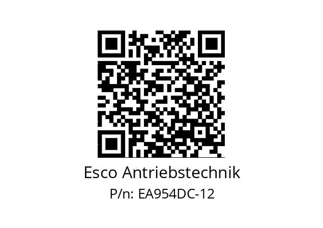   Esco Antriebstechnik EA954DC-12