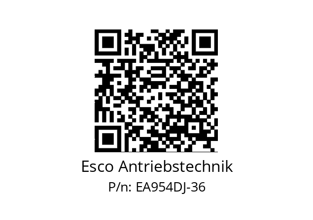   Esco Antriebstechnik EA954DJ-36