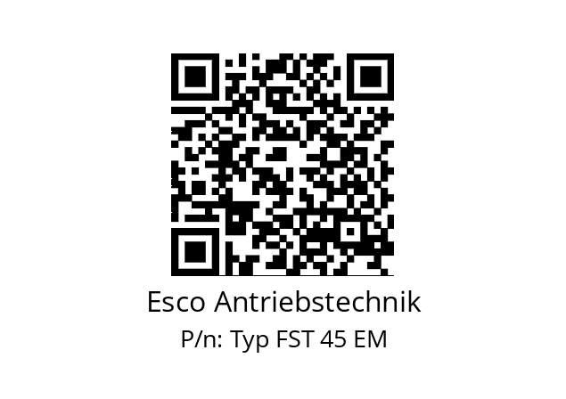   Esco Antriebstechnik Typ FST 45 EM