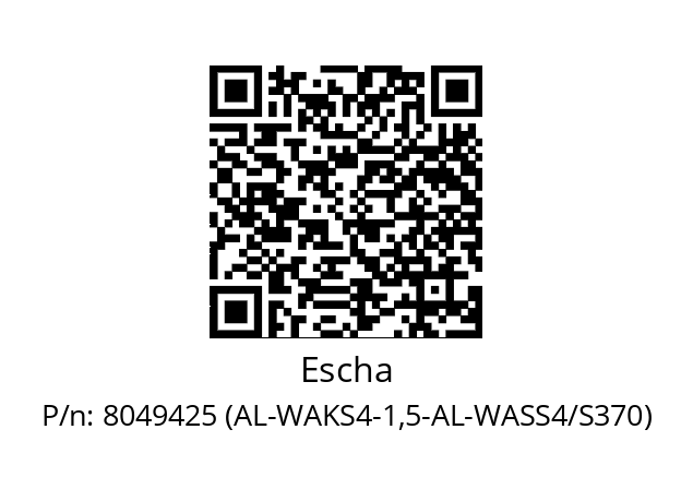   Escha 8049425 (AL-WAKS4-1,5-AL-WASS4/S370)