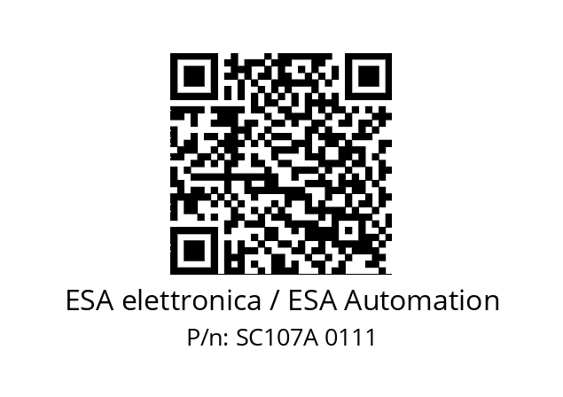   ESA elettronica / ESA Automation SC107A 0111