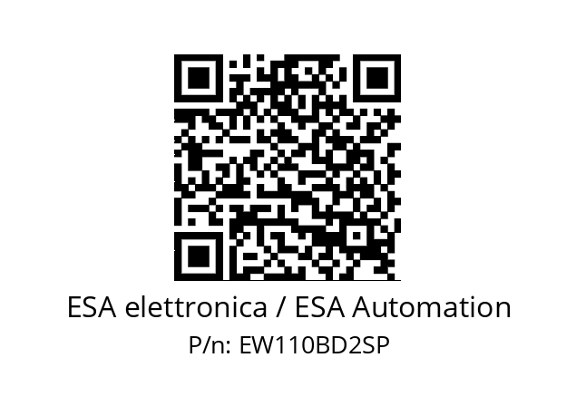   ESA elettronica / ESA Automation EW110BD2SP