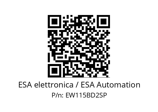   ESA elettronica / ESA Automation EW115BD2SP