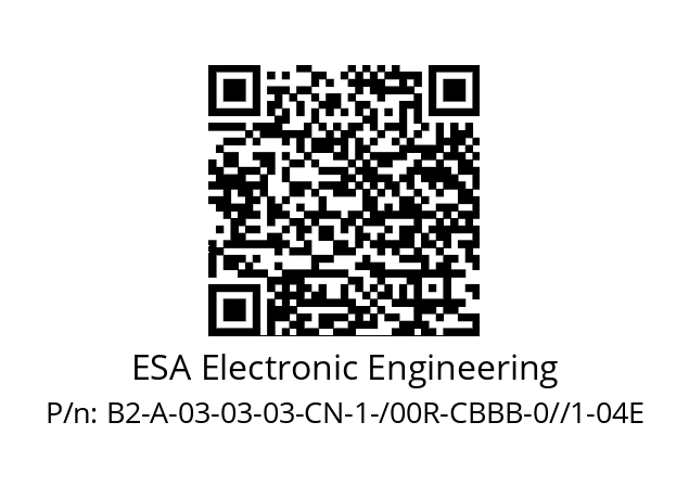   ESA Electronic Engineering B2-A-03-03-03-CN-1-/00R-CBBB-0//1-04E