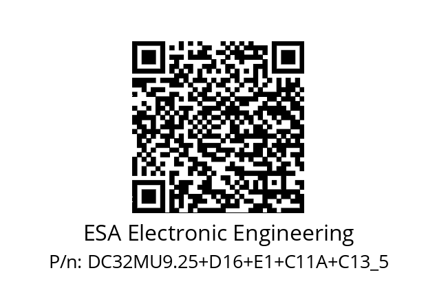   ESA Electronic Engineering DC32MU9.25+D16+E1+C11A+C13_5