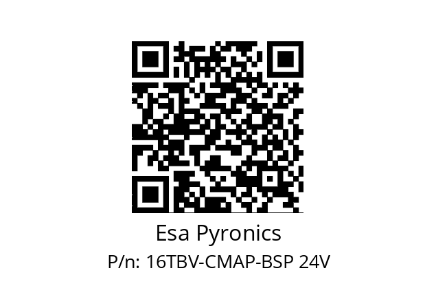   Esa Pyronics 16TBV-CMAP-BSP 24V