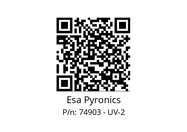   Esa Pyronics 74903 - UV-2