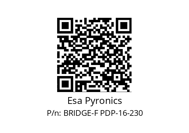   Esa Pyronics BRIDGE-F PDP-16-230