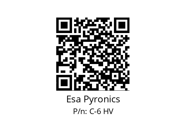   Esa Pyronics C-6 HV