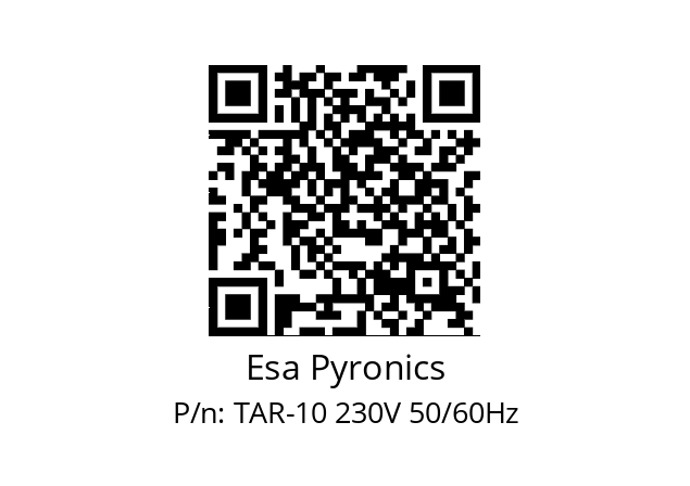   Esa Pyronics TAR-10 230V 50/60Hz