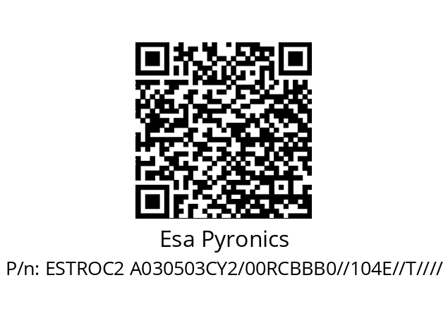   Esa Pyronics ESTROC2 A030503CY2/00RCBBB0//104E//T////