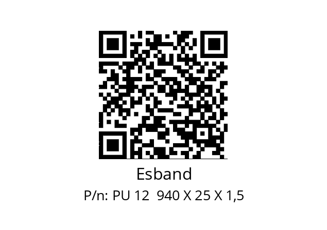   Esband PU 12  940 X 25 X 1,5