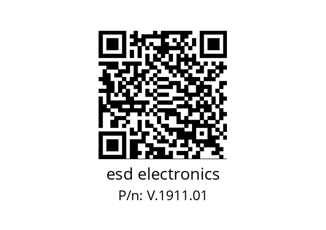   esd electronics V.1911.01