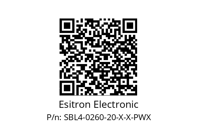   Esitron Electronic SBL4-0260-20-X-X-PWX