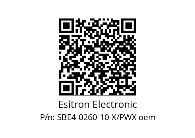   Esitron Electronic SBE4-0260-10-X/PWX oem