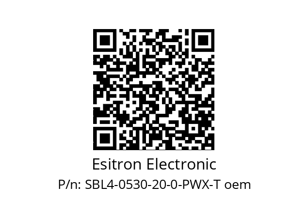   Esitron Electronic SBL4-0530-20-0-PWX-T oem