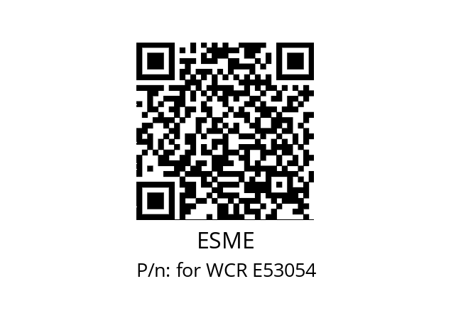   ESME for WCR E53054