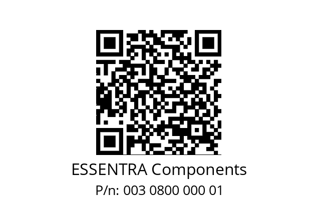   ESSENTRA Components 003 0800 000 01