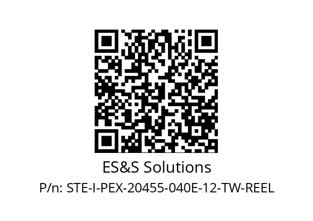   ES&S Solutions STE-I-PEX-20455-040E-12-TW-REEL