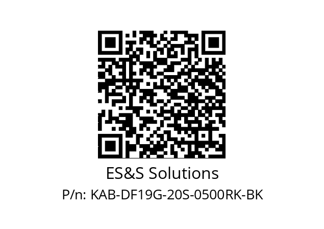   ES&S Solutions KAB-DF19G-20S-0500RK-BK