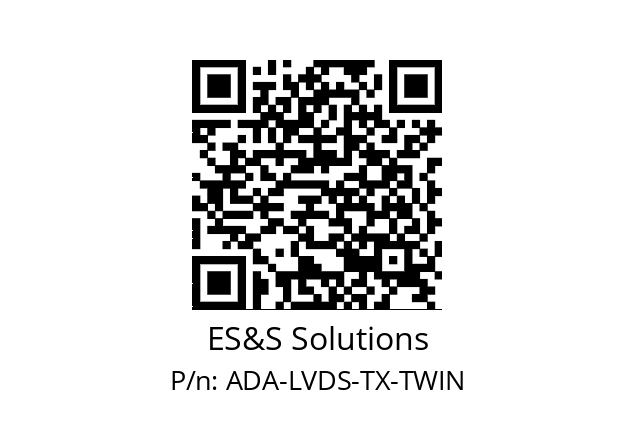   ES&S Solutions ADA-LVDS-TX-TWIN