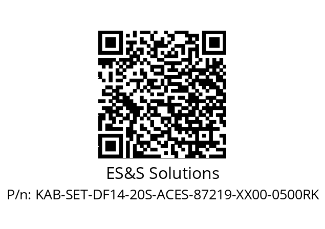   ES&S Solutions KAB-SET-DF14-20S-ACES-87219-XX00-0500RK