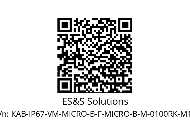   ES&S Solutions KAB-IP67-VM-MICRO-B-F-MICRO-B-M-0100RK-M12