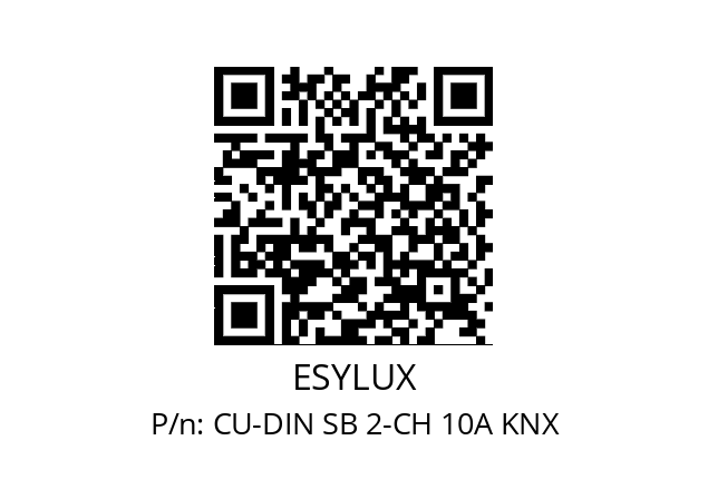   ESYLUX CU-DIN SB 2-CH 10A KNX