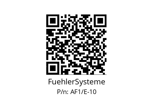   FuehlerSysteme AF1/E-10