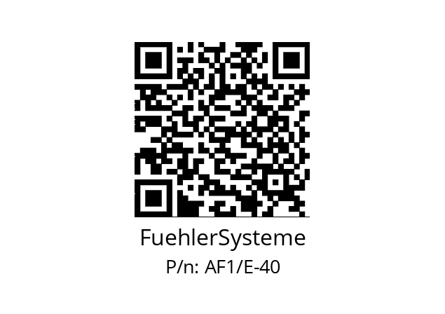   FuehlerSysteme AF1/E-40