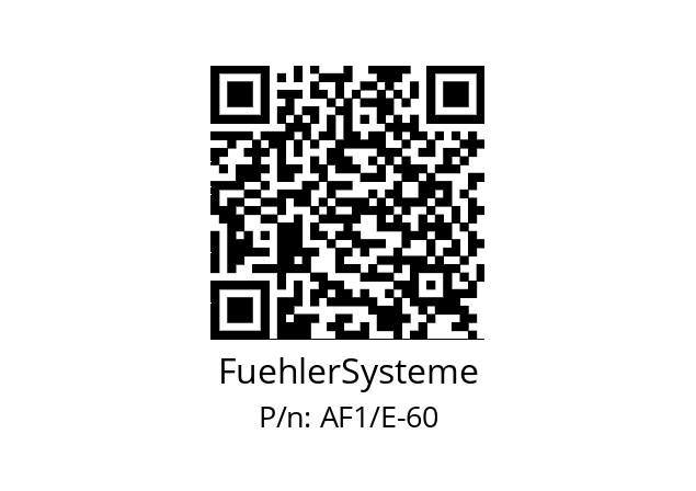   FuehlerSysteme AF1/E-60