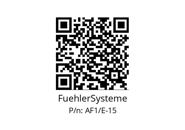   FuehlerSysteme AF1/E-15