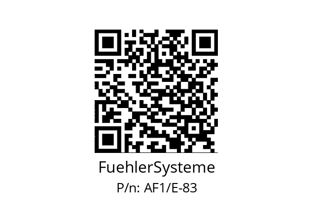   FuehlerSysteme AF1/E-83