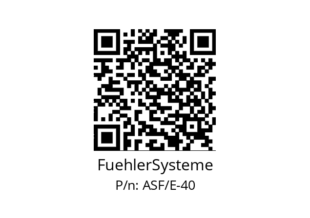   FuehlerSysteme ASF/E-40