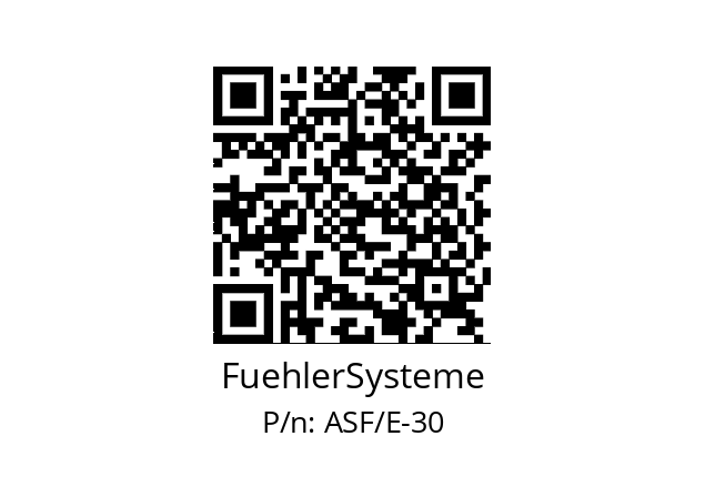   FuehlerSysteme ASF/E-30