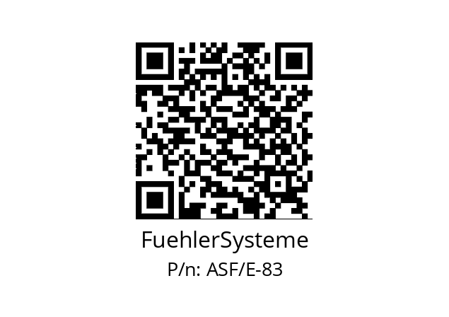   FuehlerSysteme ASF/E-83