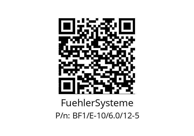   FuehlerSysteme BF1/E-10/6.0/12-5