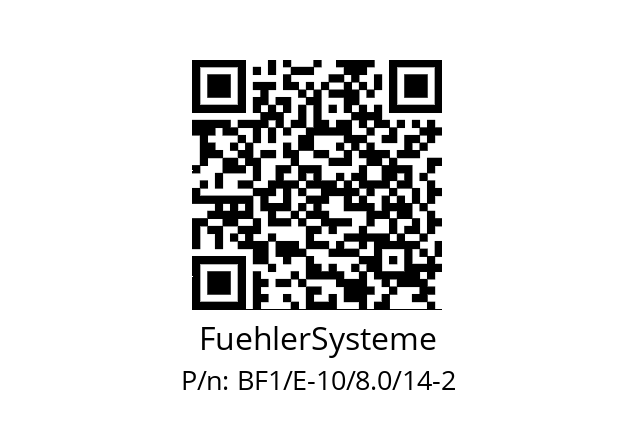   FuehlerSysteme BF1/E-10/8.0/14-2