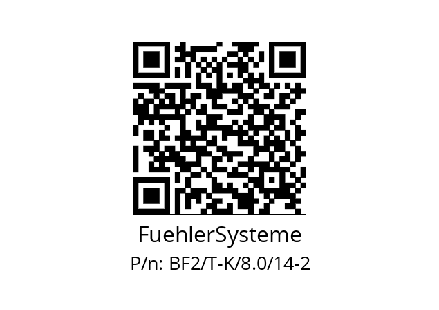   FuehlerSysteme BF2/T-K/8.0/14-2