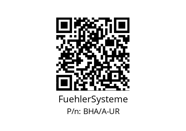   FuehlerSysteme BHA/A-UR