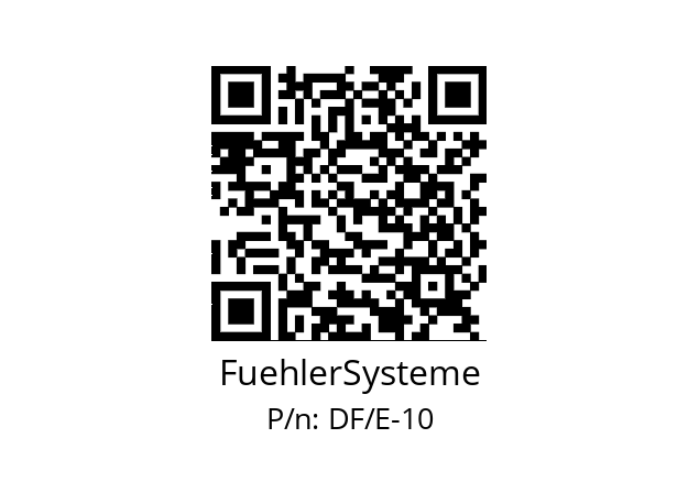   FuehlerSysteme DF/E-10