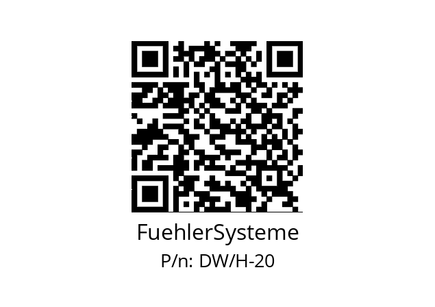   FuehlerSysteme DW/H-20