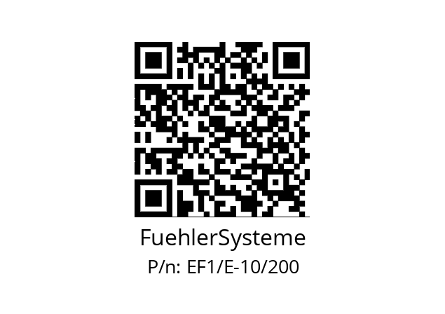   FuehlerSysteme EF1/E-10/200