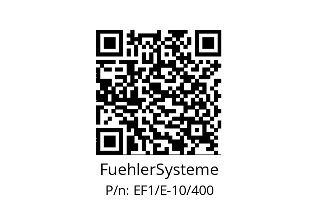   FuehlerSysteme EF1/E-10/400