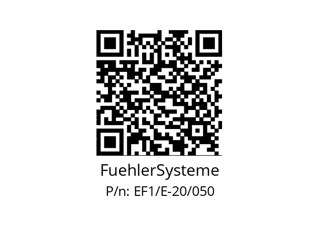   FuehlerSysteme EF1/E-20/050