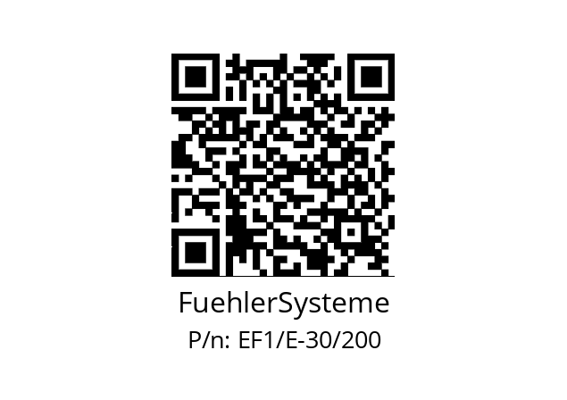   FuehlerSysteme EF1/E-30/200