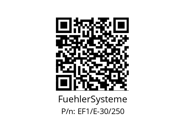   FuehlerSysteme EF1/E-30/250