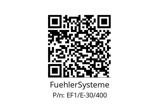   FuehlerSysteme EF1/E-30/400