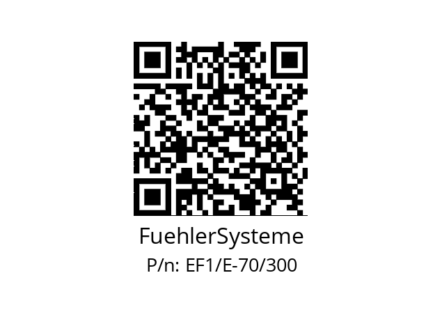   FuehlerSysteme EF1/E-70/300